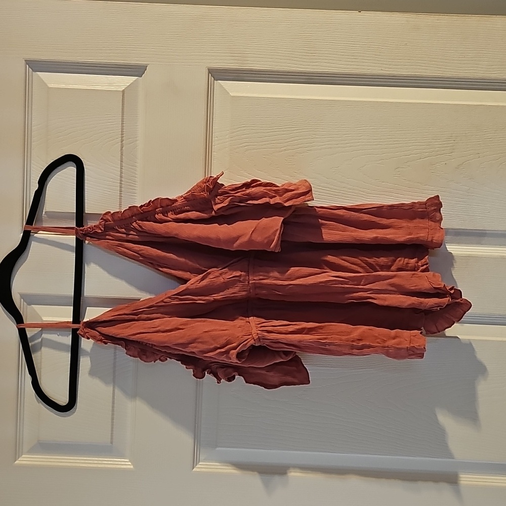 Pink  Ruffled Romper - Picture 2 of 2